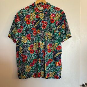 J.Crew Tropical Print Cotton Men’s Button Down Size XL